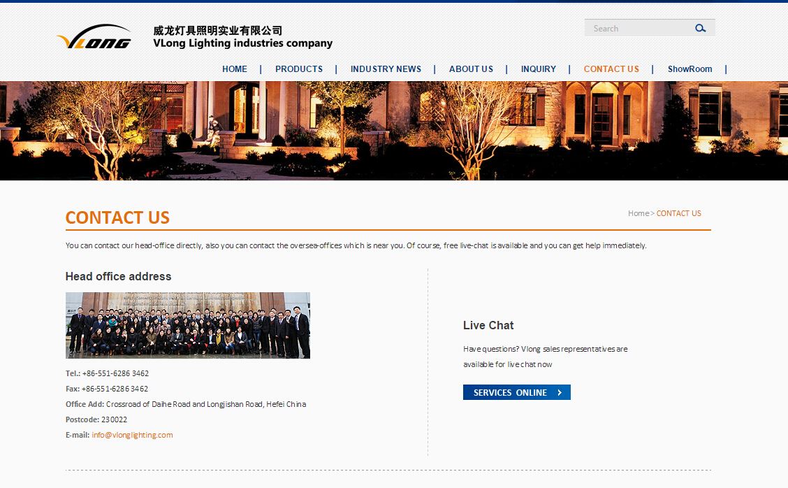 ​iBlueProEn蓝色英文外贸企业网站模板