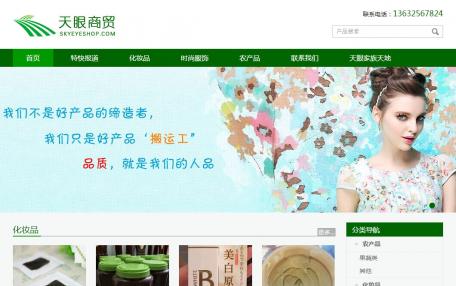 天眼商贸产品展示网站定制