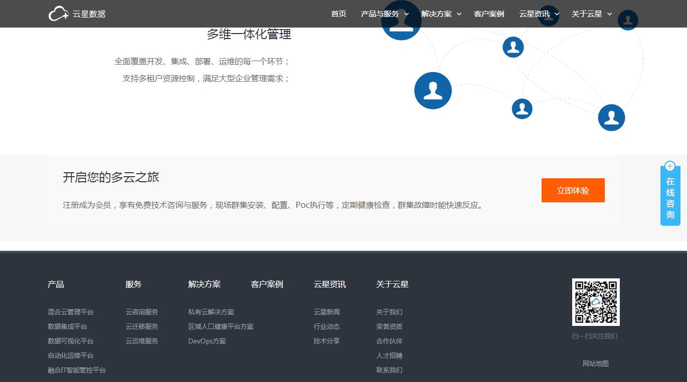iBlueCloud蓝色自适应企业网站定制