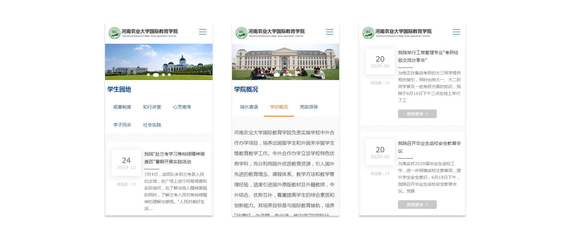 iBlueSchoolResponsive蓝色学校响应式网站定制