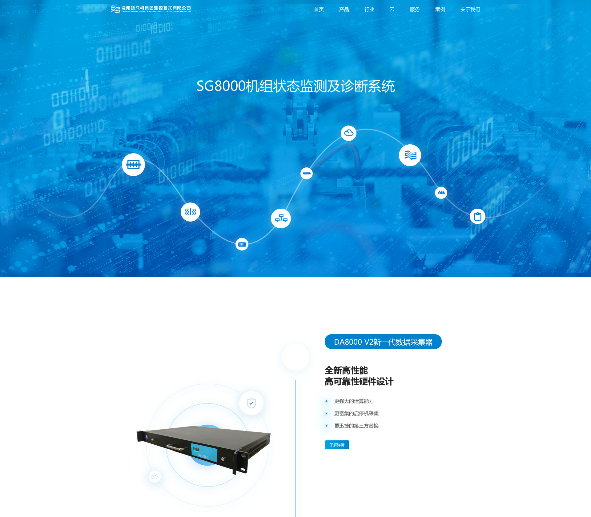 iBlueMC蓝色测控集团响应式企业网站定制